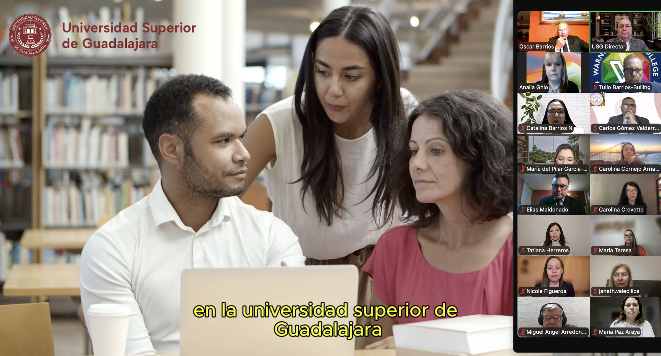 Comunidad académica USG